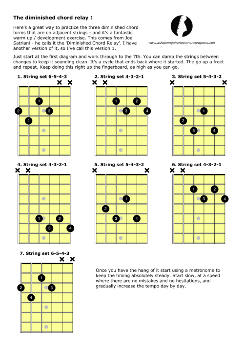 Diminished Chord Relay 1